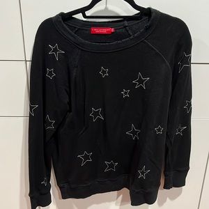 N:philanthropy black sweatshirt with stars